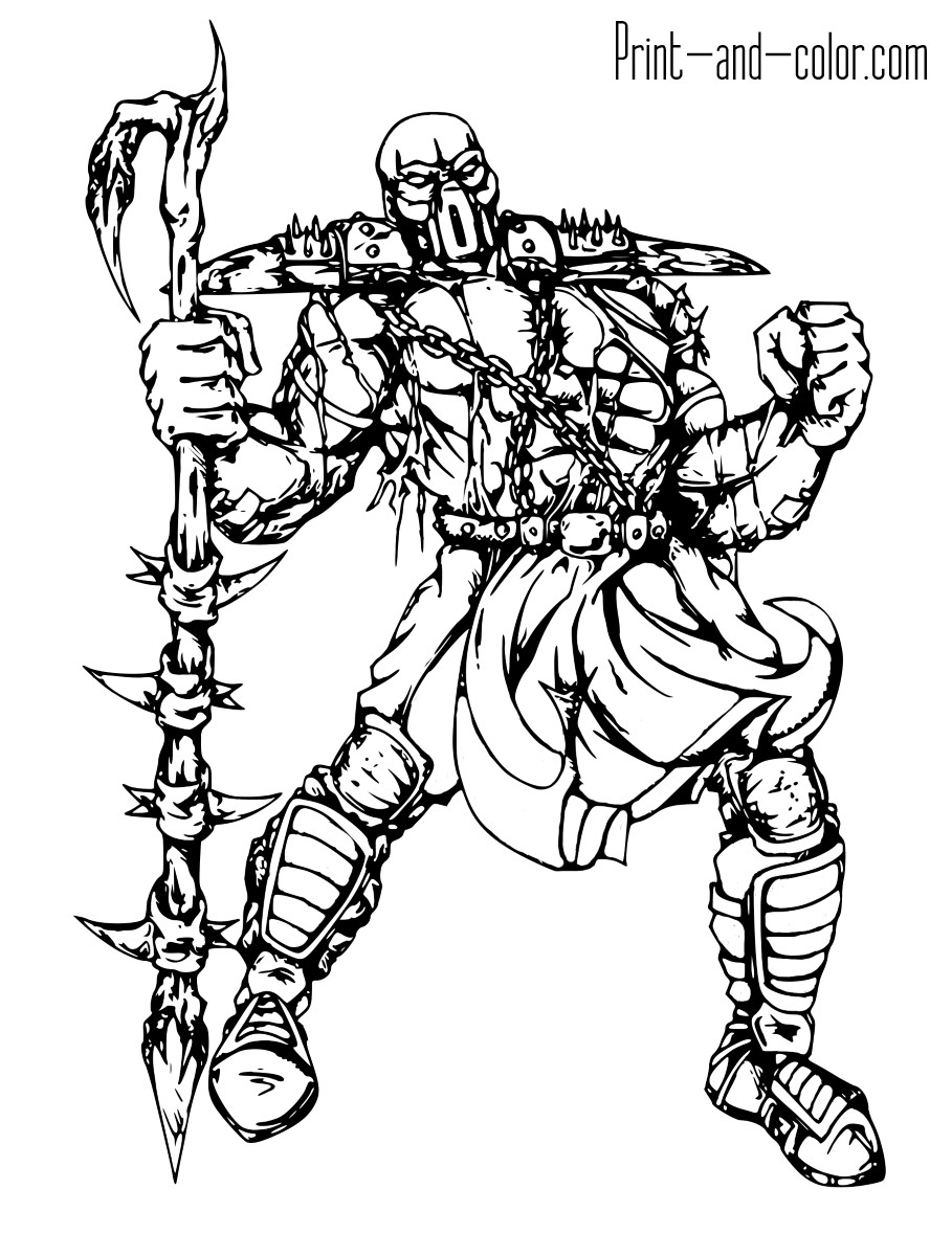 Best ideas about Coloring Pages For Boys Mortal Combat
. Save or Pin Mortal Kombat coloring pages Now.