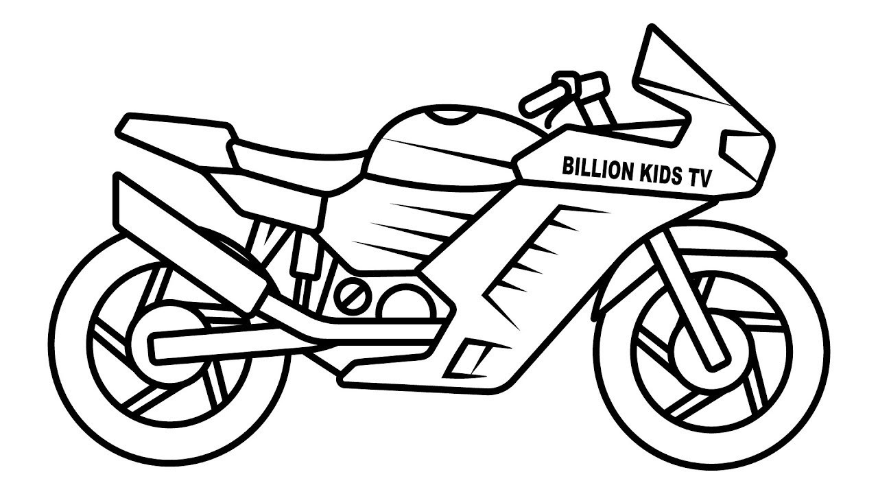 Best ideas about Coloring Pages For Boys Printable Motocicle
. Save or Pin Drawing sport bike coloring for kids Now.