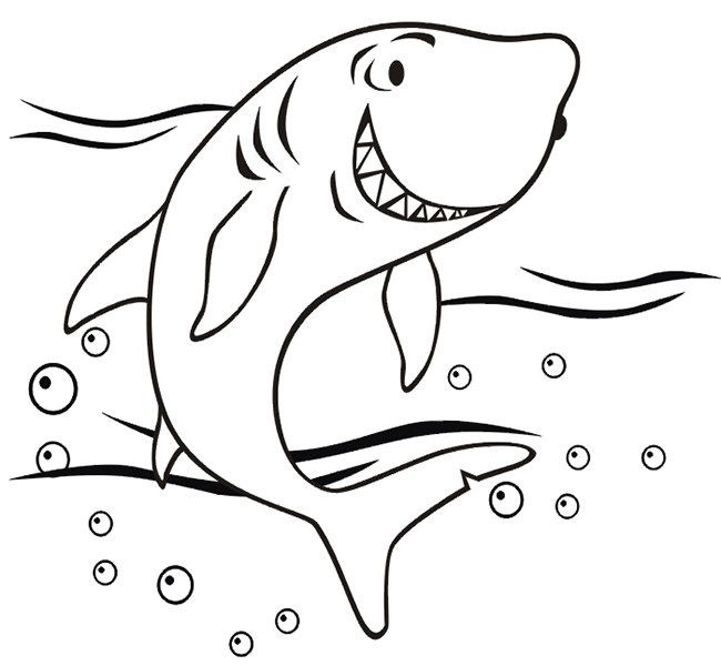 Best ideas about Coloring Pages For Boys Sharks
. Save or Pin Friendly shark coloring page Now.