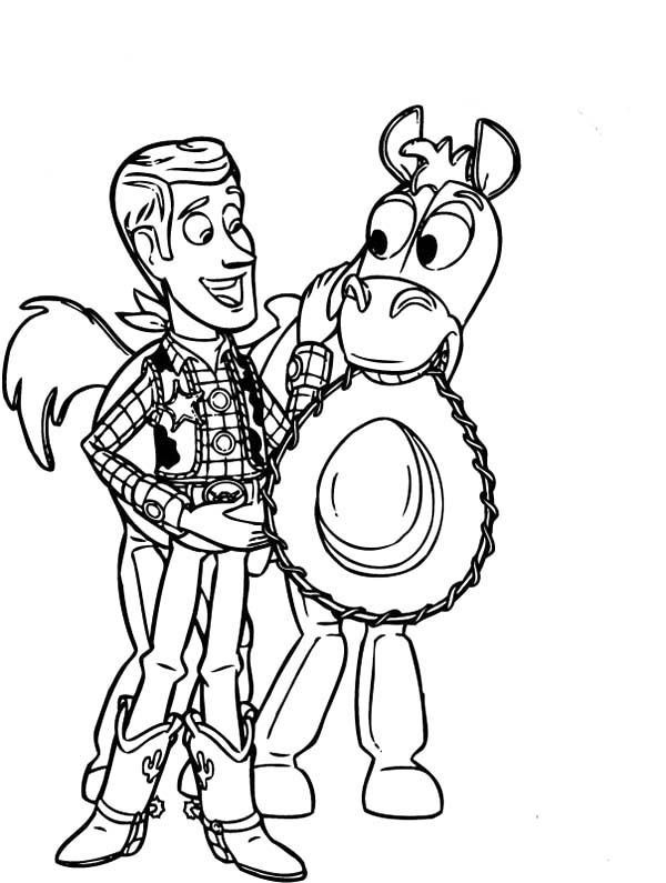 Best ideas about Coloring Pages For Boys Toy Story
. Save or Pin Bullseye And Sheriff Woody Now.