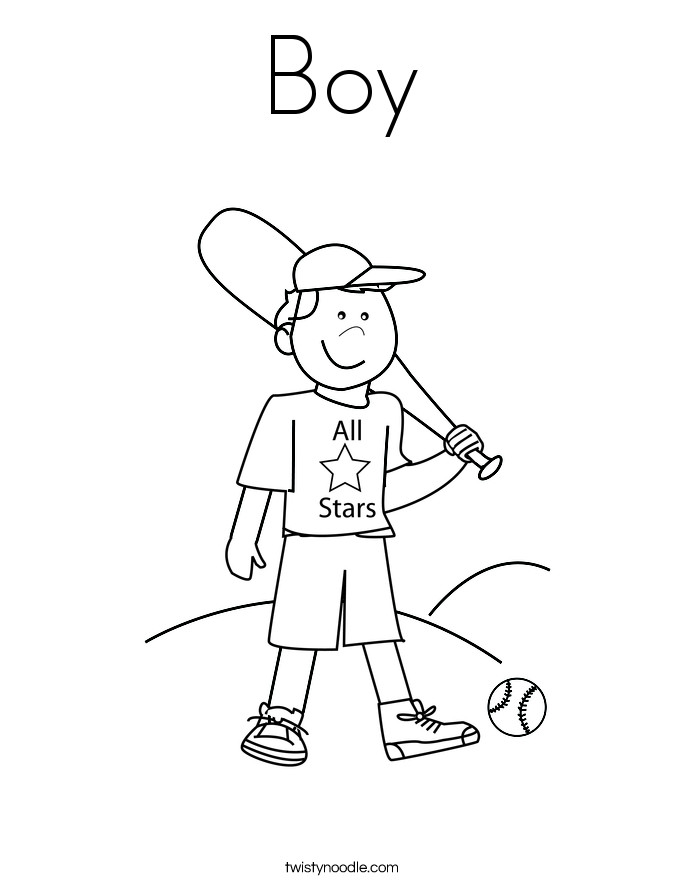 Best ideas about Coloring Pages For Boys You Likr
. Save or Pin Boy Coloring Page Twisty Noodle Now.