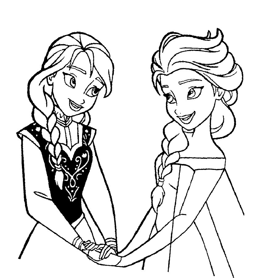 Best ideas about Coloring Pages For Girls Elsa And Anna
. Save or Pin Elsa and Anna coloring pages to and print for free Now.