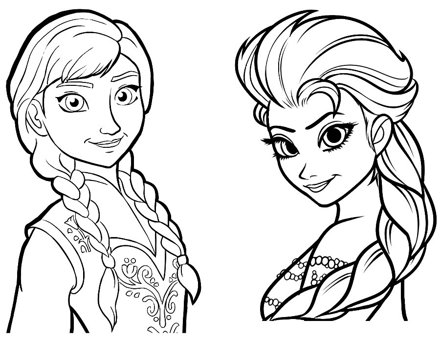 Best ideas about Coloring Pages For Girls Elsa And Anna
. Save or Pin Elsa and Anna coloring pages to and print for free Now.