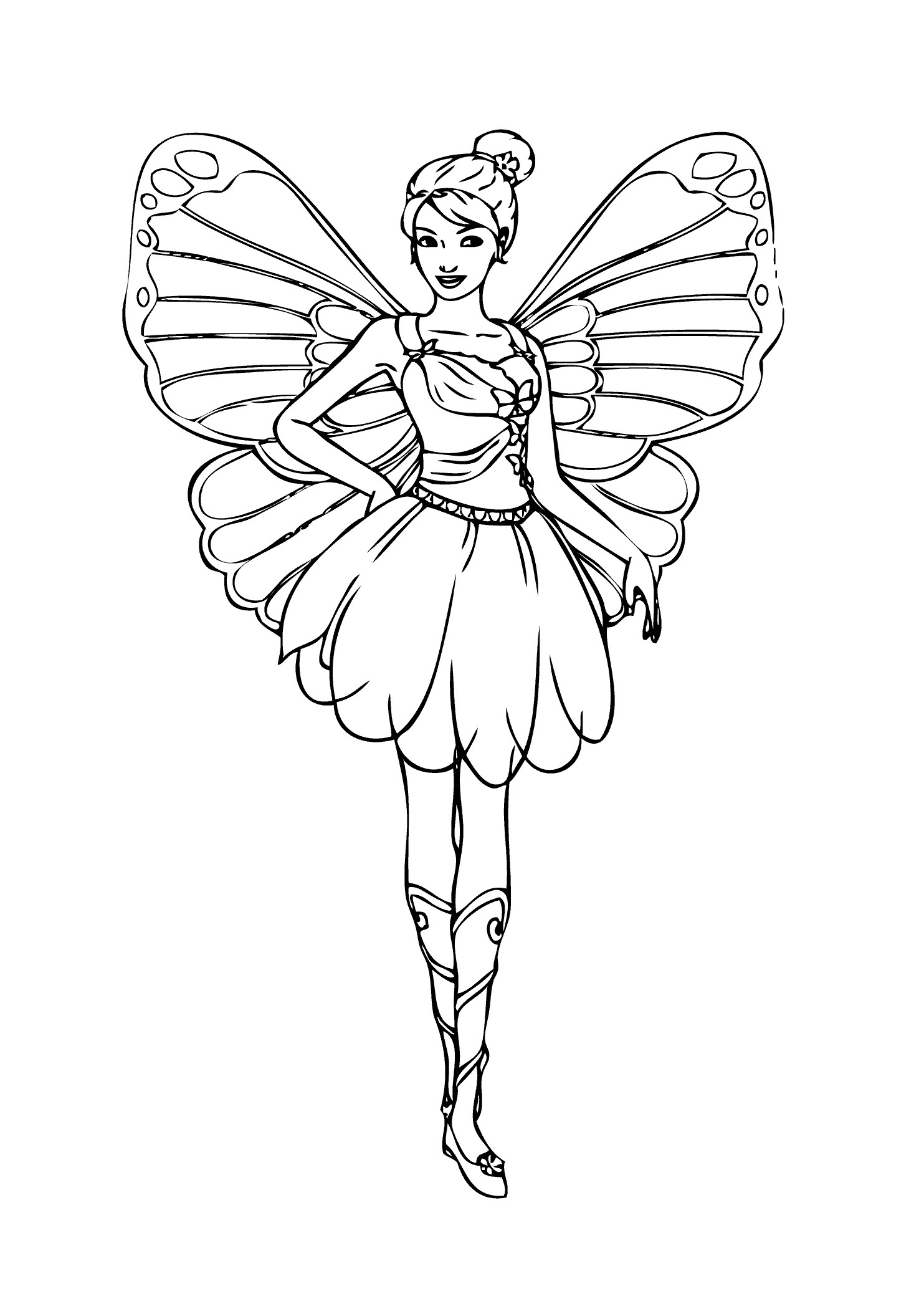 Best ideas about Coloring Pages For Girls Fairies
. Save or Pin Barbie fairy coloring page for girls printable free Now.