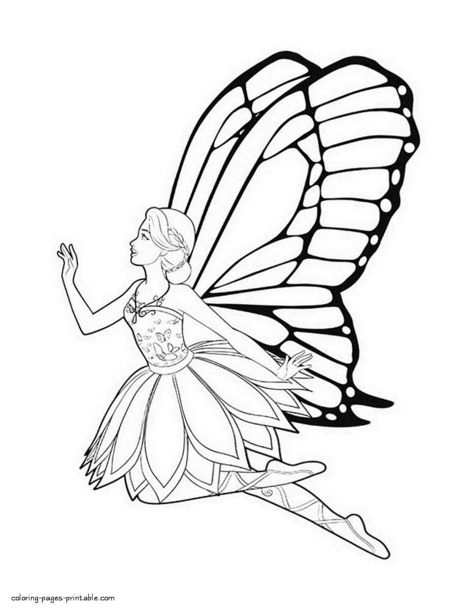 Best ideas about Coloring Pages For Girls Fairies
. Save or Pin Free Printable Barbie Fairy Coloring Pages Now.