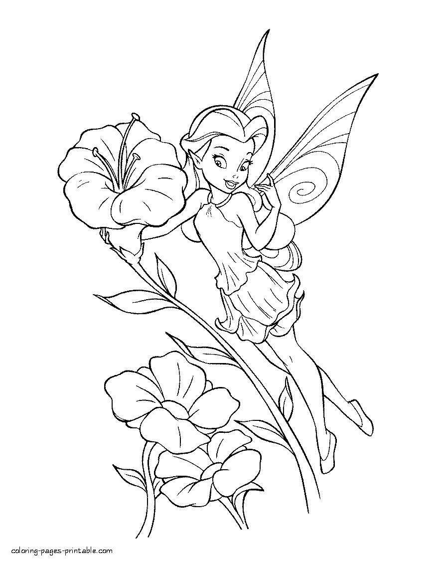 Best ideas about Coloring Pages For Girls Fairies
. Save or Pin Coloring Page Fairy and flowers COLORING PAGES Now.
