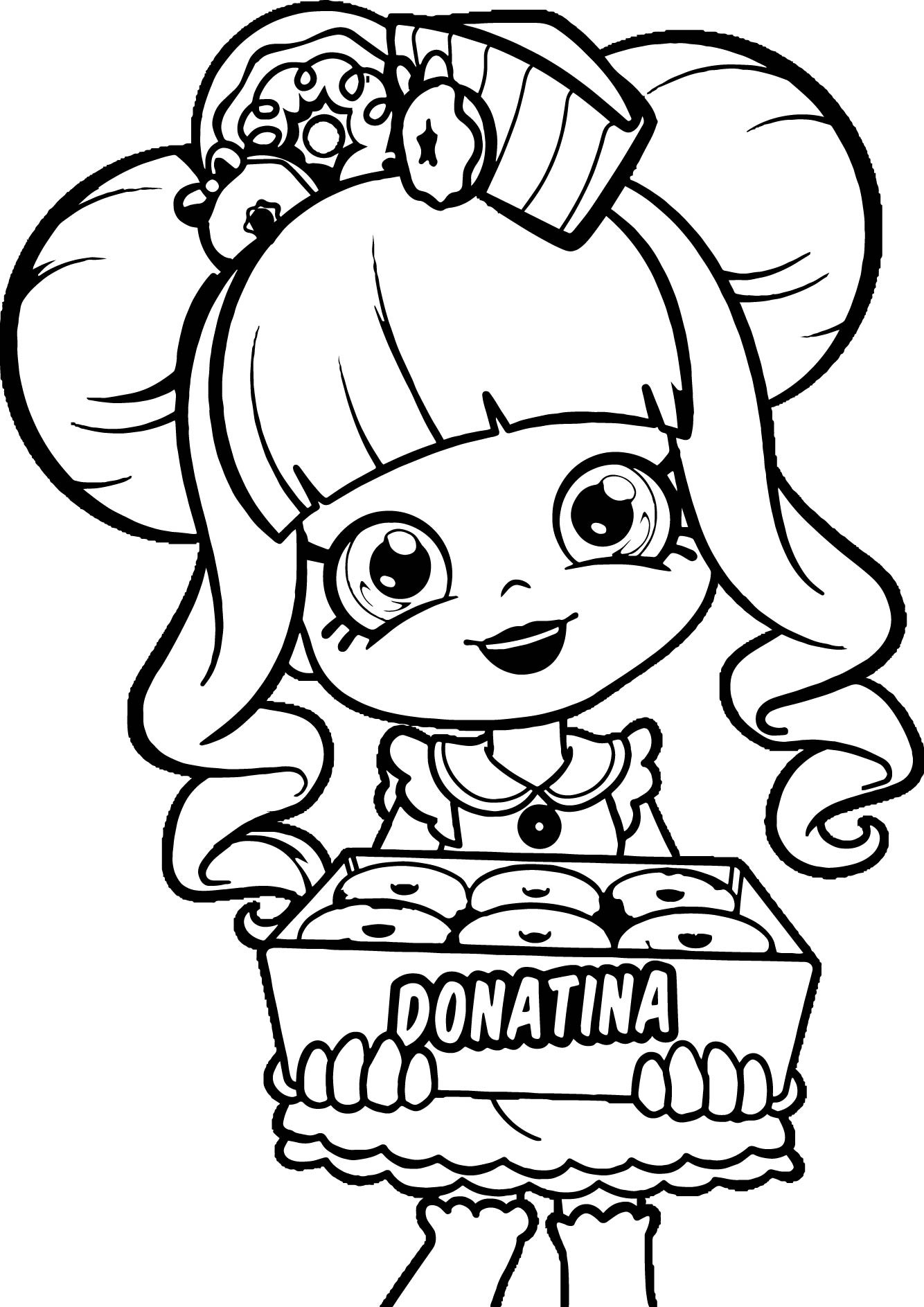 Best ideas about Coloring Pages For Girls Lds And Shopkins
. Save or Pin Shopkins Donatina Girl Coloring Page Now.