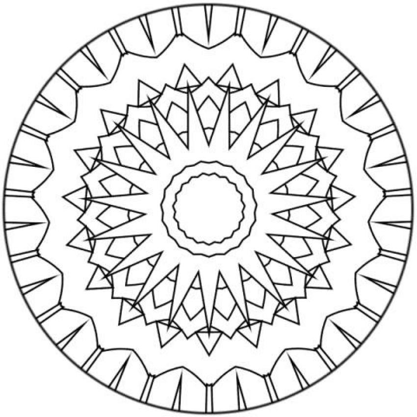 Best ideas about Coloring Pages For Girls Mandala Easy
. Save or Pin Mandala 134 coloring pages Hellokids Now.