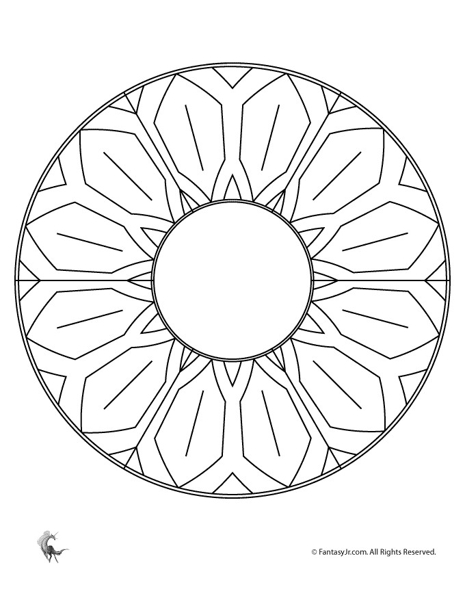 Best ideas about Coloring Pages For Girls Mandala Easy
. Save or Pin Easy Petals Mandala Now.