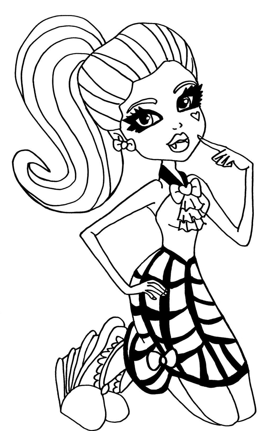 Best ideas about Coloring Pages For Girls Monster High
. Save or Pin Monster high Draculaura coloring page Now.