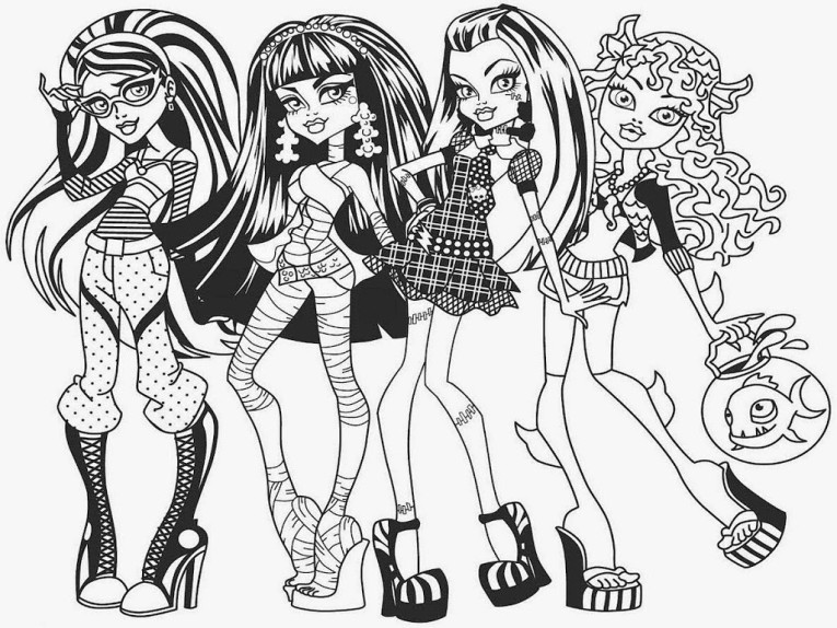 Best ideas about Coloring Pages For Girls Monster High Printable Frankin Stein
. Save or Pin Monster High Coloring Pages Clawdeen Frankie And Now.