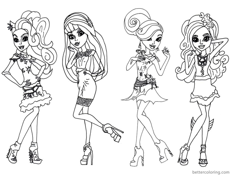 Best ideas about Coloring Pages For Girls Monster High Printable Frankin Stein
. Save or Pin 4 Girls from Monster High Coloring Pages Free Printable Now.