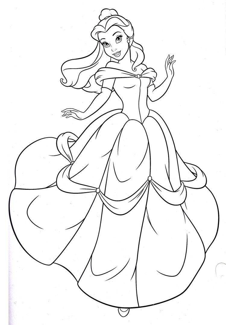 Best ideas about Coloring Pages For Girls Mouted Princess
. Save or Pin Disney Princess Belle Coloring Pages Now.