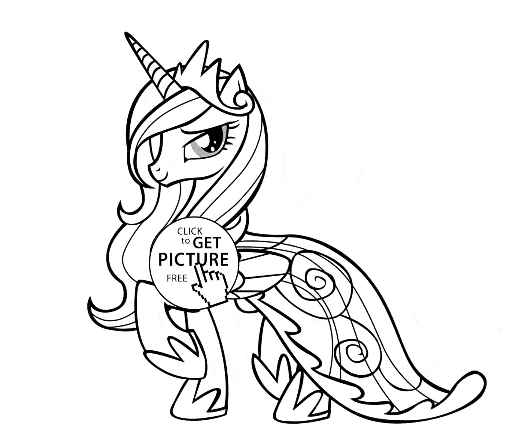 Best ideas about Coloring Pages For Girls Mouted Princess
. Save or Pin Princess Luna My little pony coloring page for kids for Now.