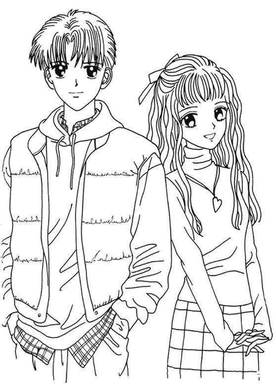Best ideas about Coloring Pages For Girls Nd Boys
. Save or Pin Boy and Girl Anime Coloring Page to Print New Coloring Now.