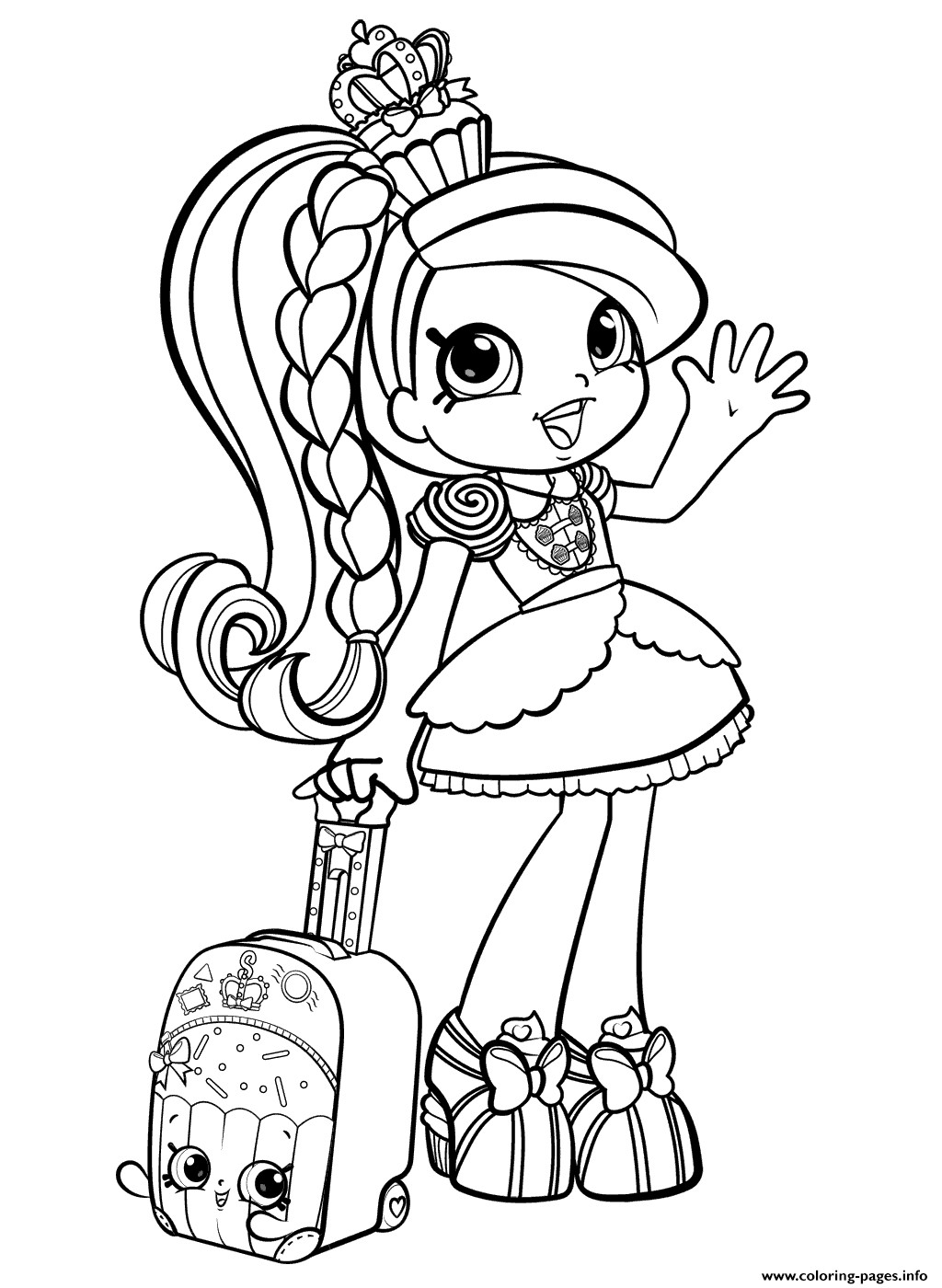 Best ideas about Coloring Pages For Girls Online
. Save or Pin Shopkins Girl In World Vacation Season 8 Coloring Pages Now.