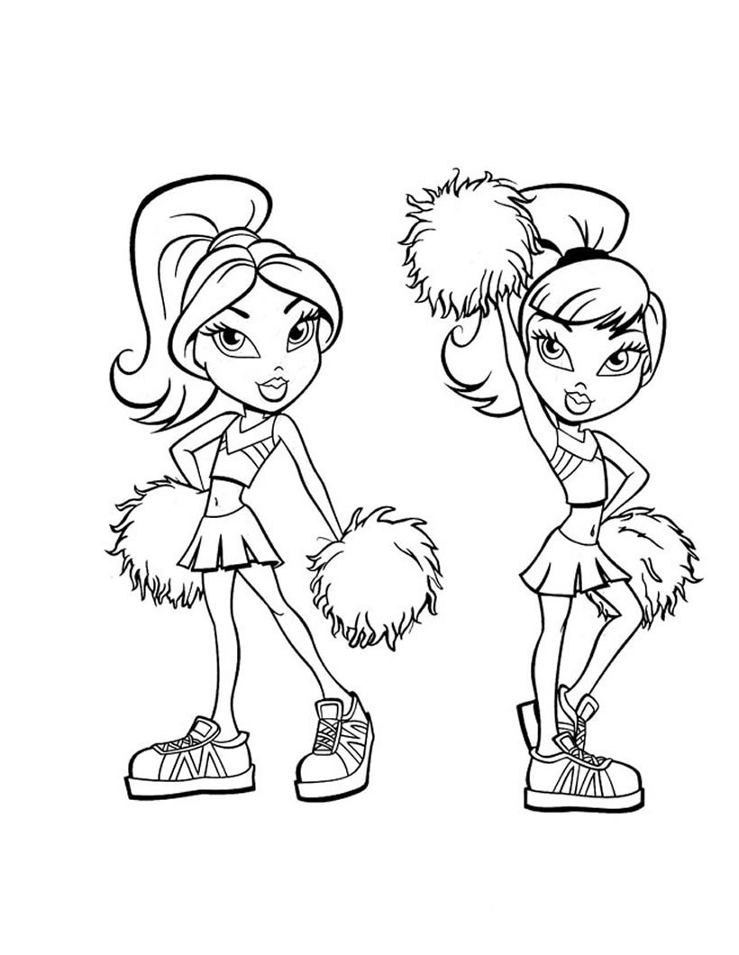 Best ideas about Coloring Pages For Girls Online
. Save or Pin Bratz pom pom girls coloring pages Hellokids Now.