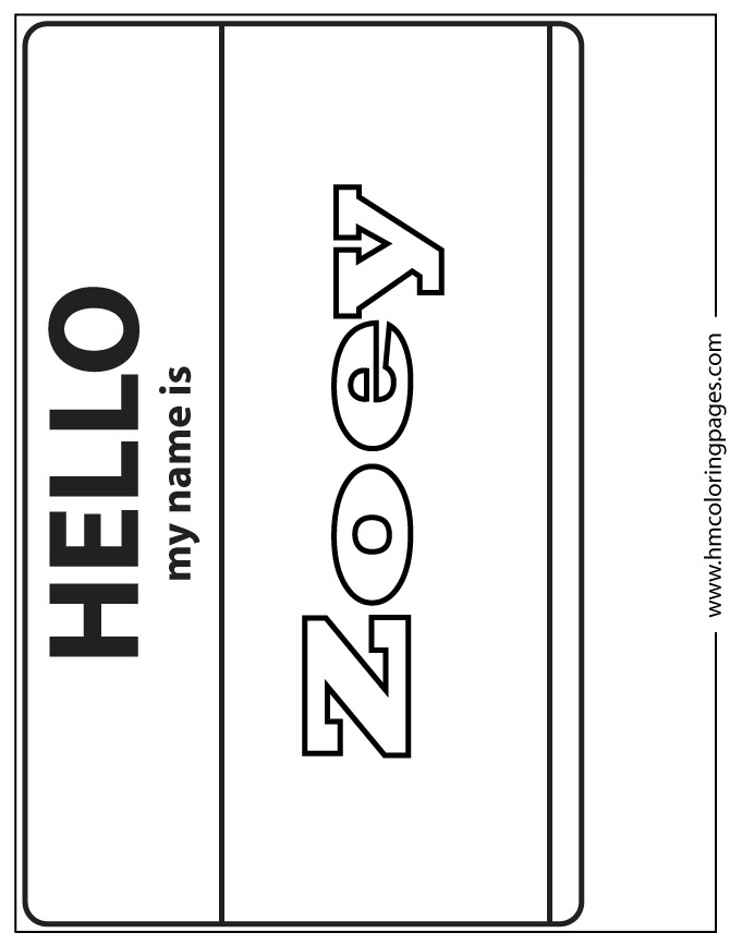 Best ideas about Coloring Pages For Girls Spelling Zoey
. Save or Pin Zoey Coloring Page Now.