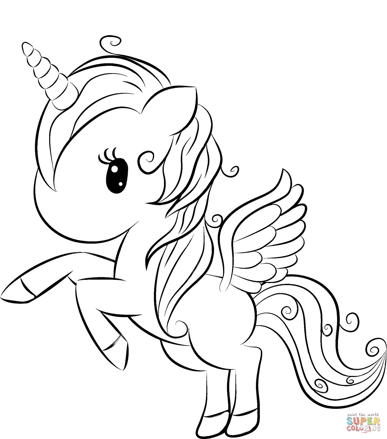Best ideas about Coloring Pages For Girls Unicorns
. Save or Pin Cute Unicorn coloring page Now.