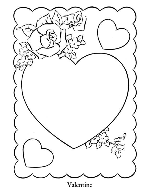 Best ideas about Coloring Pages For Girls Valentines
. Save or Pin Heart Valentine s Cards Coloring Page Now.