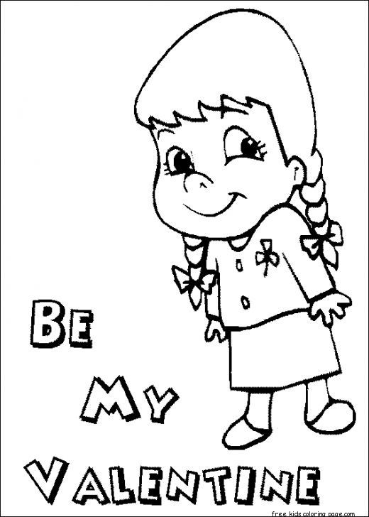 Best ideas about Coloring Pages For Girls Valentines
. Save or Pin printable will you be my valentine girl coloring pages for Now.