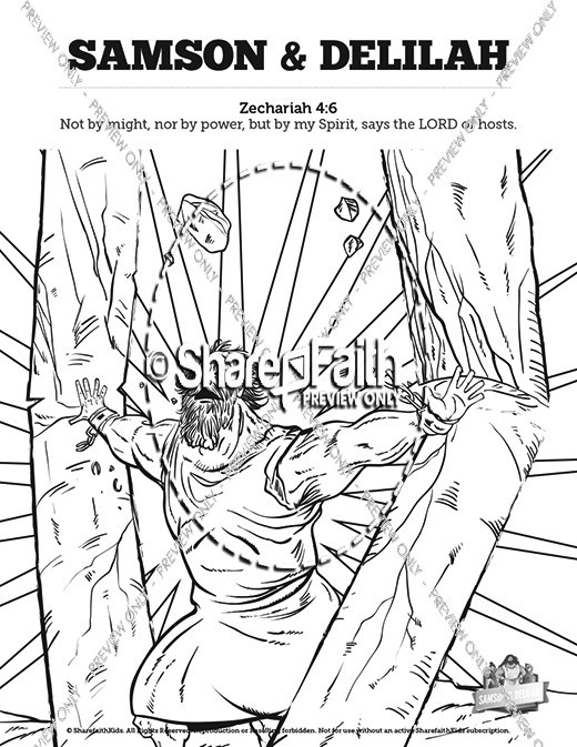 Best ideas about Coloring Pages For Kids Of Book Of Judges
. Save or Pin Samson and Delilah Sunday School Coloring Pages Now.