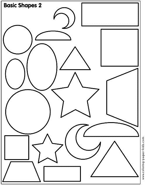 Best ideas about Coloring Pages For Kids Shapes
. Save or Pin Shape color pages Coloring pages for kids educational Now.