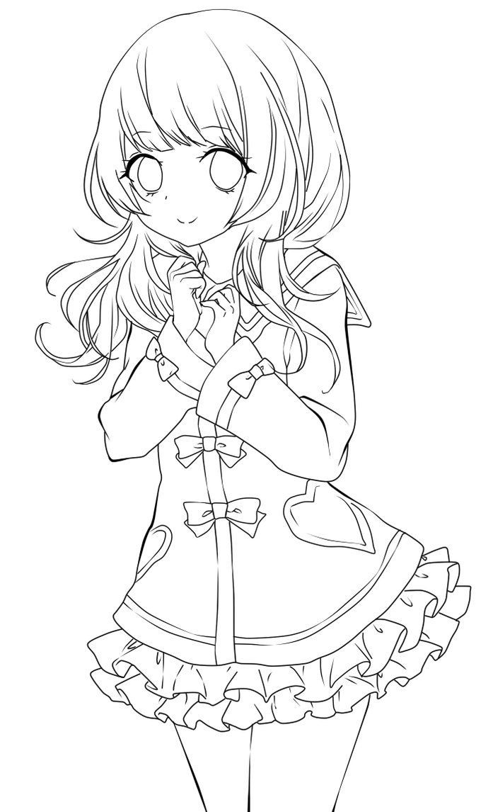 Best ideas about Coloring Pages For Teens Anime Love
. Save or Pin Cute anime girl lineart by chifuyu san on DeviantArt Now.
