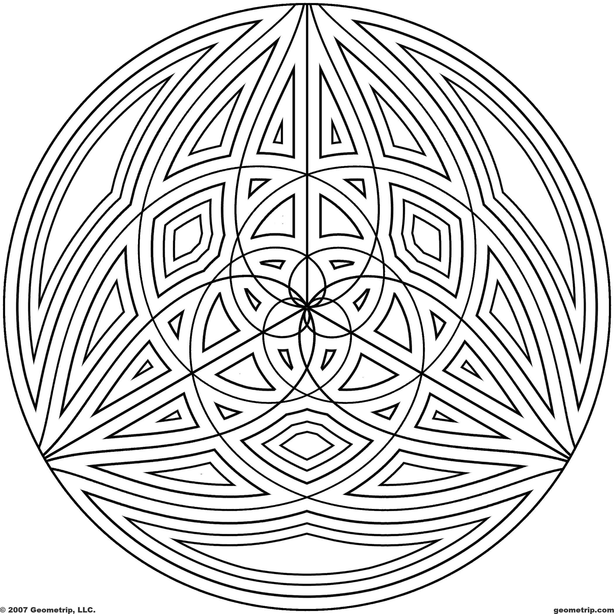 Best ideas about Coloring Pages For Teens Circles
. Save or Pin Difficult Geometric Design Coloring Pages Now.