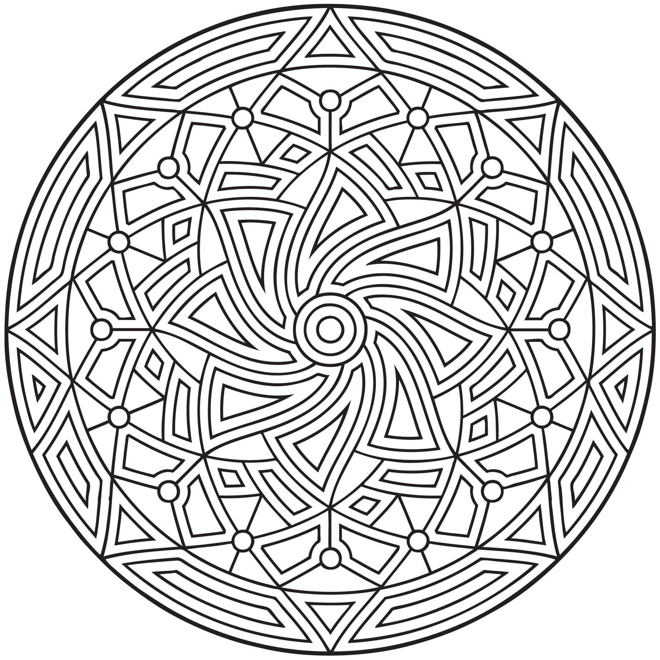 Best ideas about Coloring Pages For Teens Circles
. Save or Pin Free Printable Geometric Coloring Pages For Kids Now.