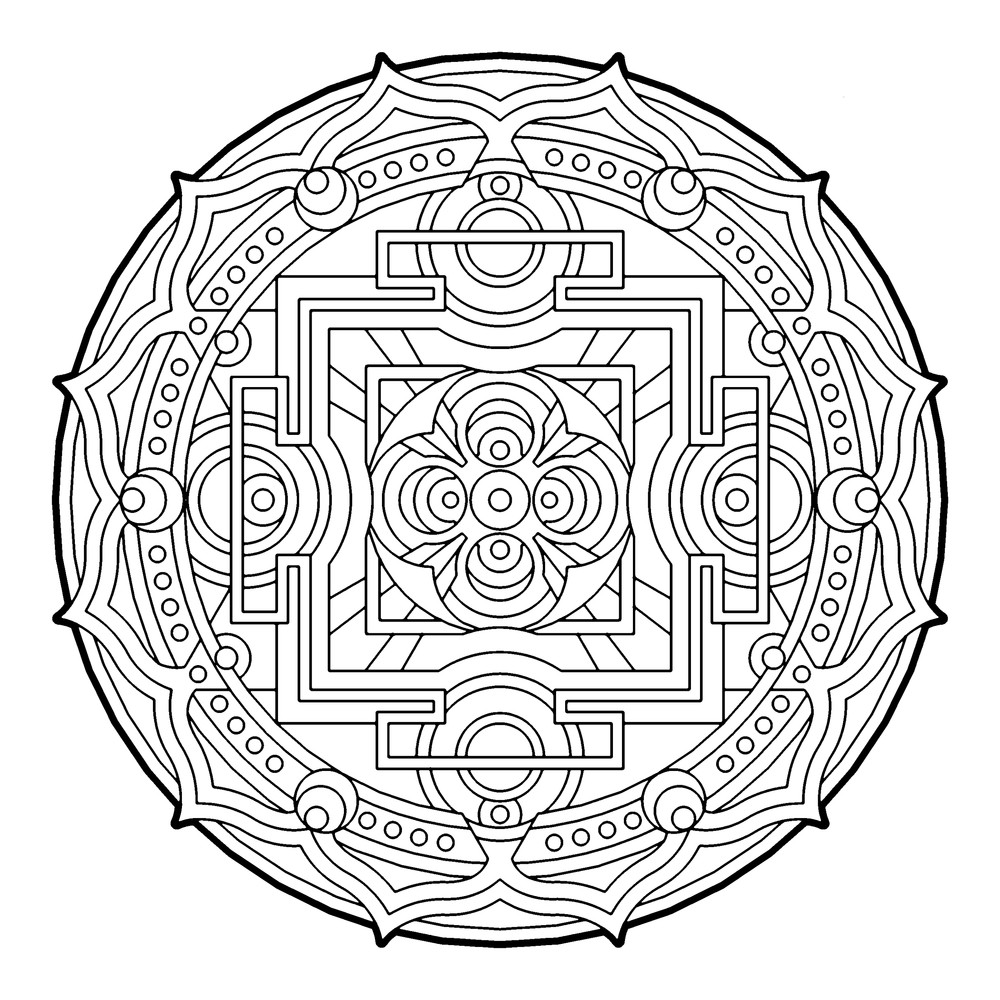 Best ideas about Coloring Pages For Teens Circles
. Save or Pin Geometric Coloring Pages coloringsuite Now.