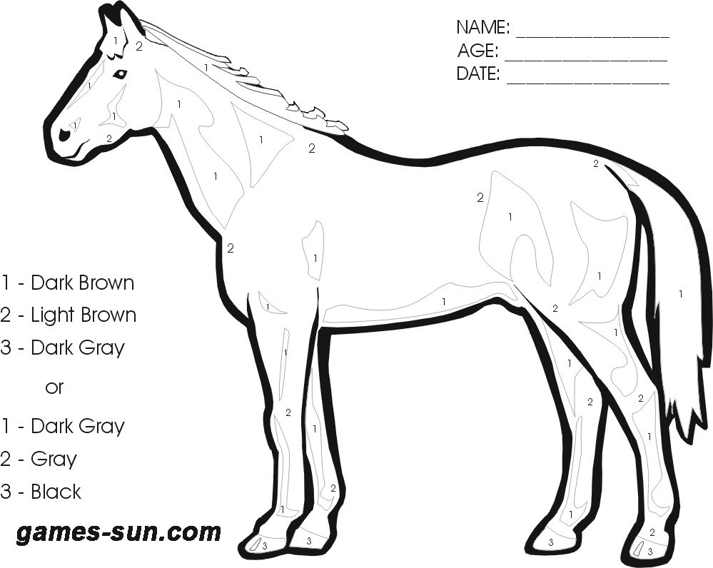 Best ideas about Coloring Pages For Teens Horses
. Save or Pin free for girls and kids color by number horse standing Now.