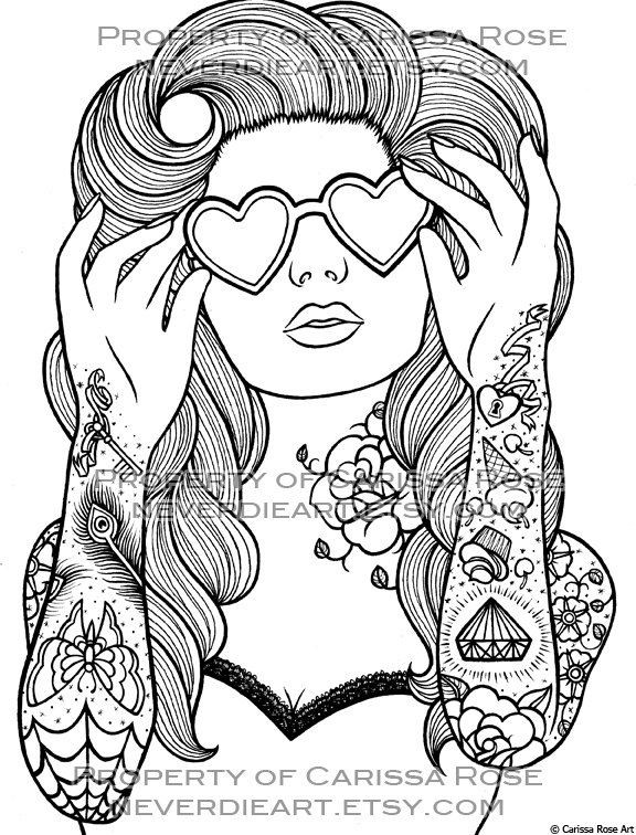 Best ideas about Coloring Pages For Teens Roll
. Save or Pin Digital Download Print Your Own Coloring Book Outline Page Now.