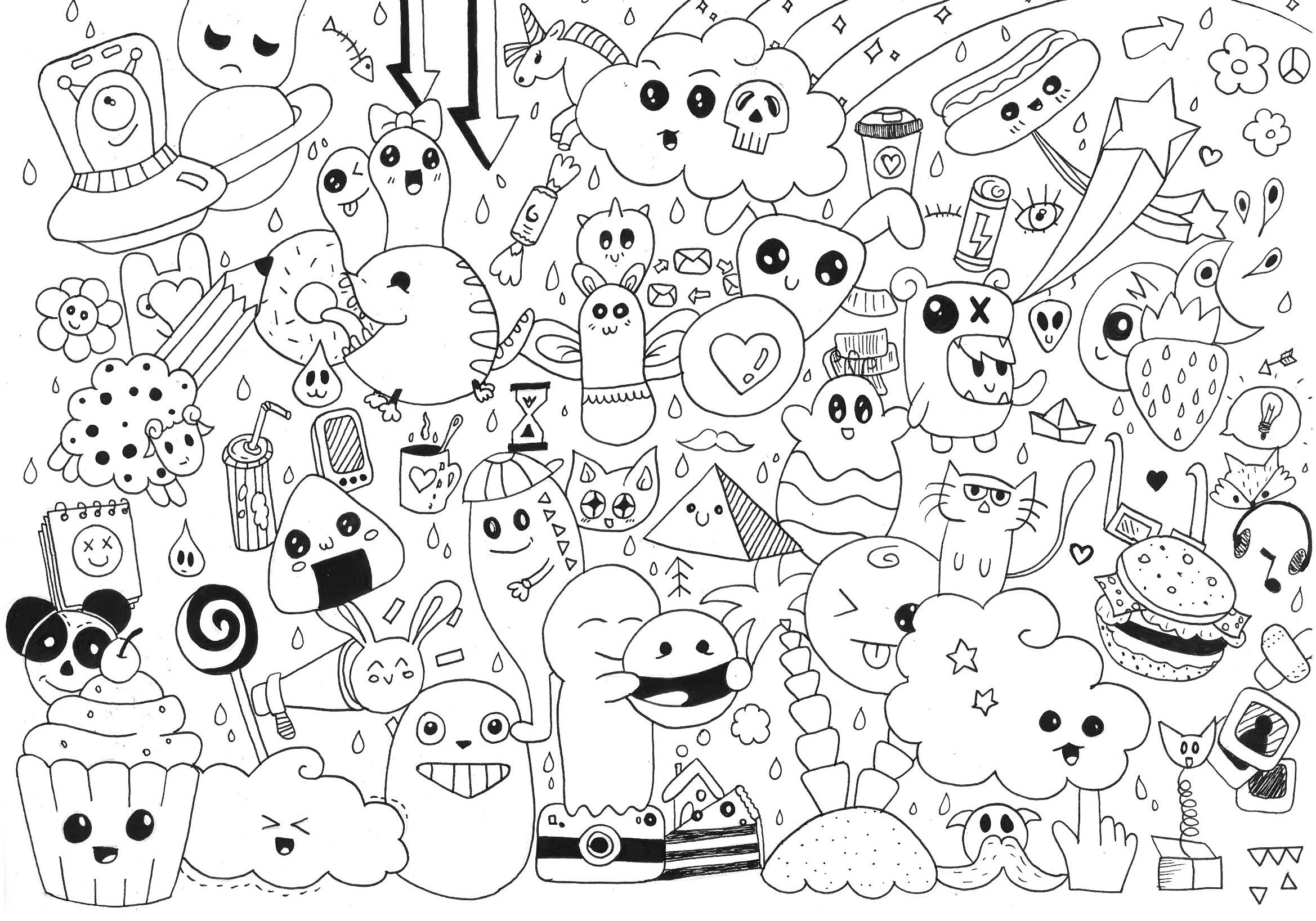Best ideas about Coloring Pages For Teens Roll
. Save or Pin Doodle art to print for free Doodle Art Kids Coloring Pages Now.