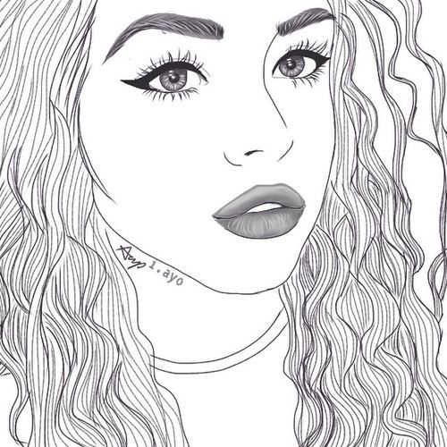 Best ideas about Coloring Pages For Teens Tumblr
. Save or Pin Imagen de outline drawing and girls Now.