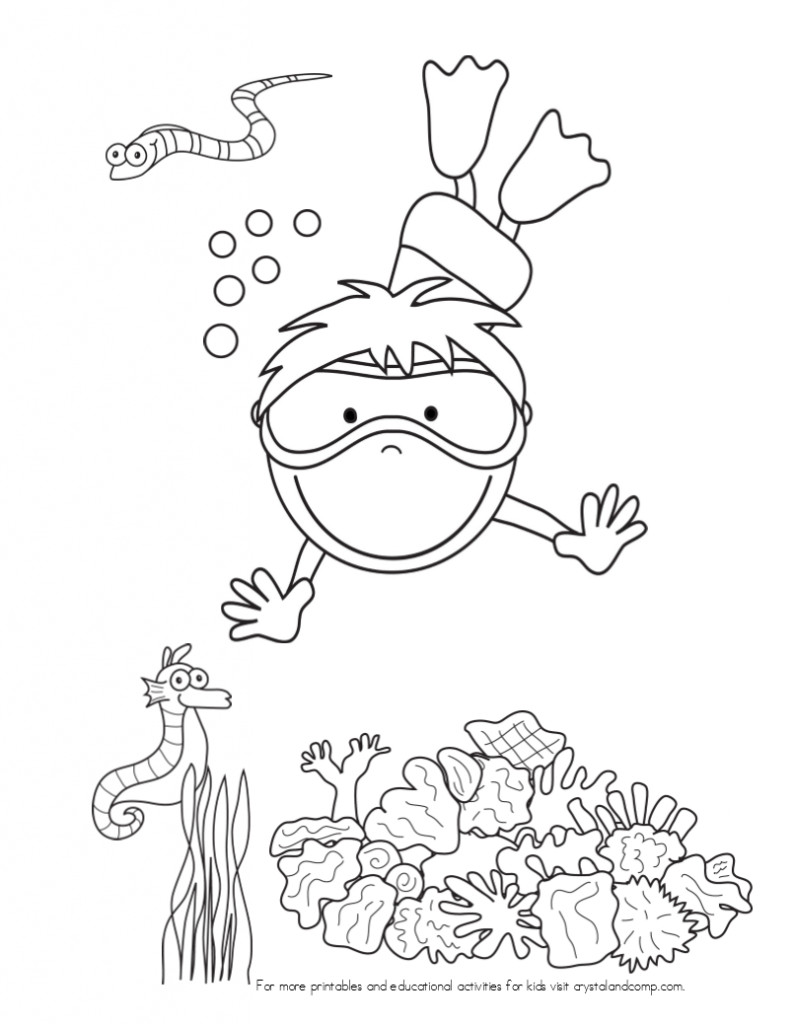 Best ideas about Coloring Pages For Teens Under Sea Theme
. Save or Pin Kid Color Pages Under the Sea Now.