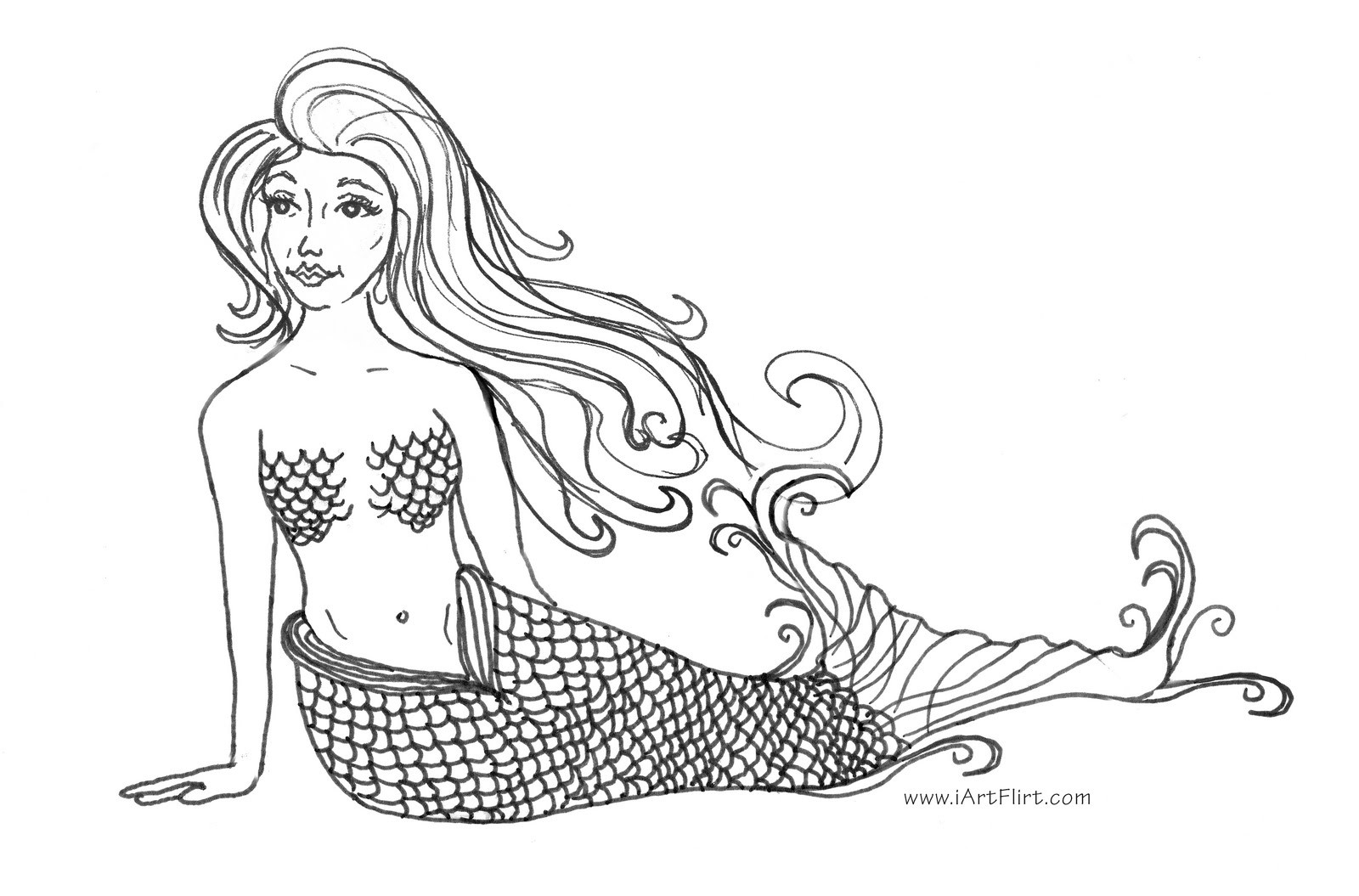 Best ideas about Coloring Pages Mermaid
. Save or Pin Free Printable Mermaid Coloring Pages For Kids Now.