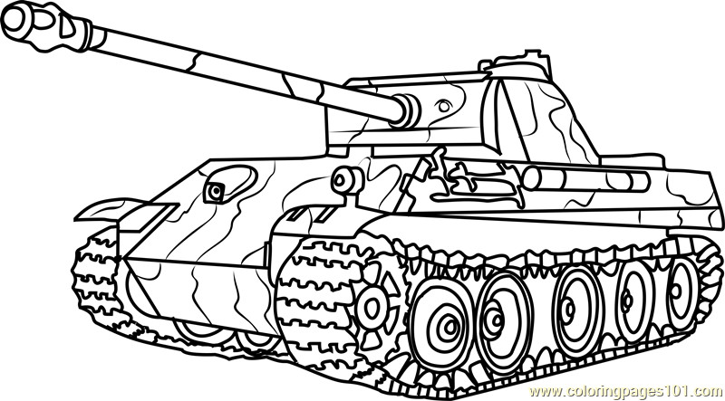 Best ideas about Coloring Sheets For Boys Tanks
. Save or Pin German Panther Army Tank Coloring Page Free Tanks Now.