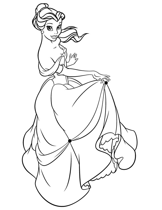 Best ideas about Coloring Sheets For Girls Beauty And The Beast New Version
. Save or Pin Princess Belle From Beauty And The Beast Coloring Page Now.