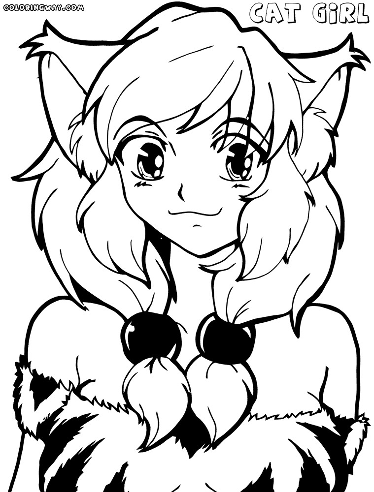 Best ideas about Coloring Sheets For Girls Cats
. Save or Pin Anime cat coloring pages Now.
