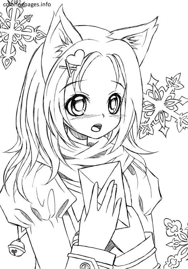 Best ideas about Coloring Sheets For Girls Cats
. Save or Pin Anime Cat Girl Coloring Pages 417 Cat Coloring Pages Now.