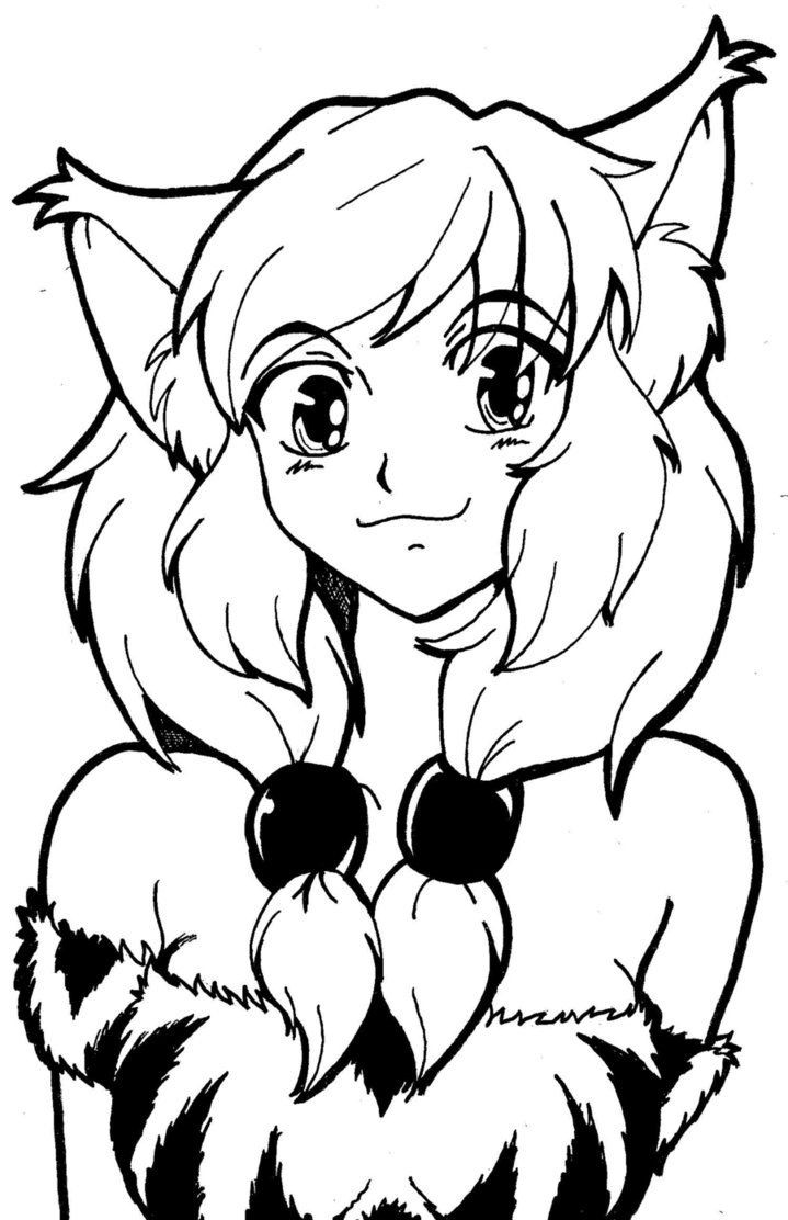 Best ideas about Coloring Sheets For Girls Cats
. Save or Pin Anime Cat Girl Coloring Pages Coloring Home Now.