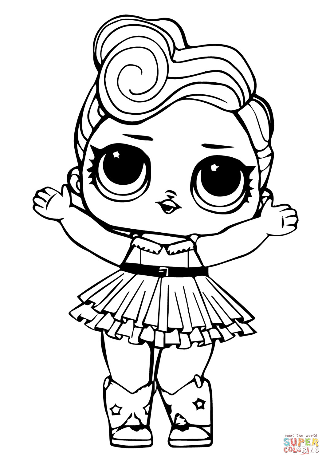 Best ideas about Coloring Sheets For Girls Free
. Save or Pin LOL Doll Luxe coloring page Now.