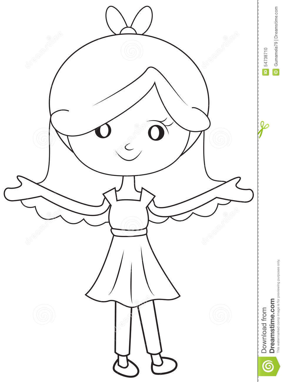 Best ideas about Coloring Sheets For Girls In Dress
. Save or Pin Smiling Girl In A Dress Coloring Page Stock Illustration Now.