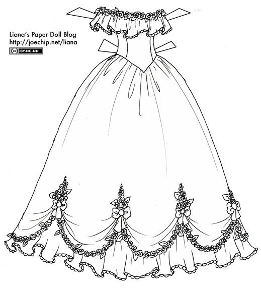 Best ideas about Coloring Sheets For Girls In Dress
. Save or Pin Black and White Party Dress and Ball Gown Now.