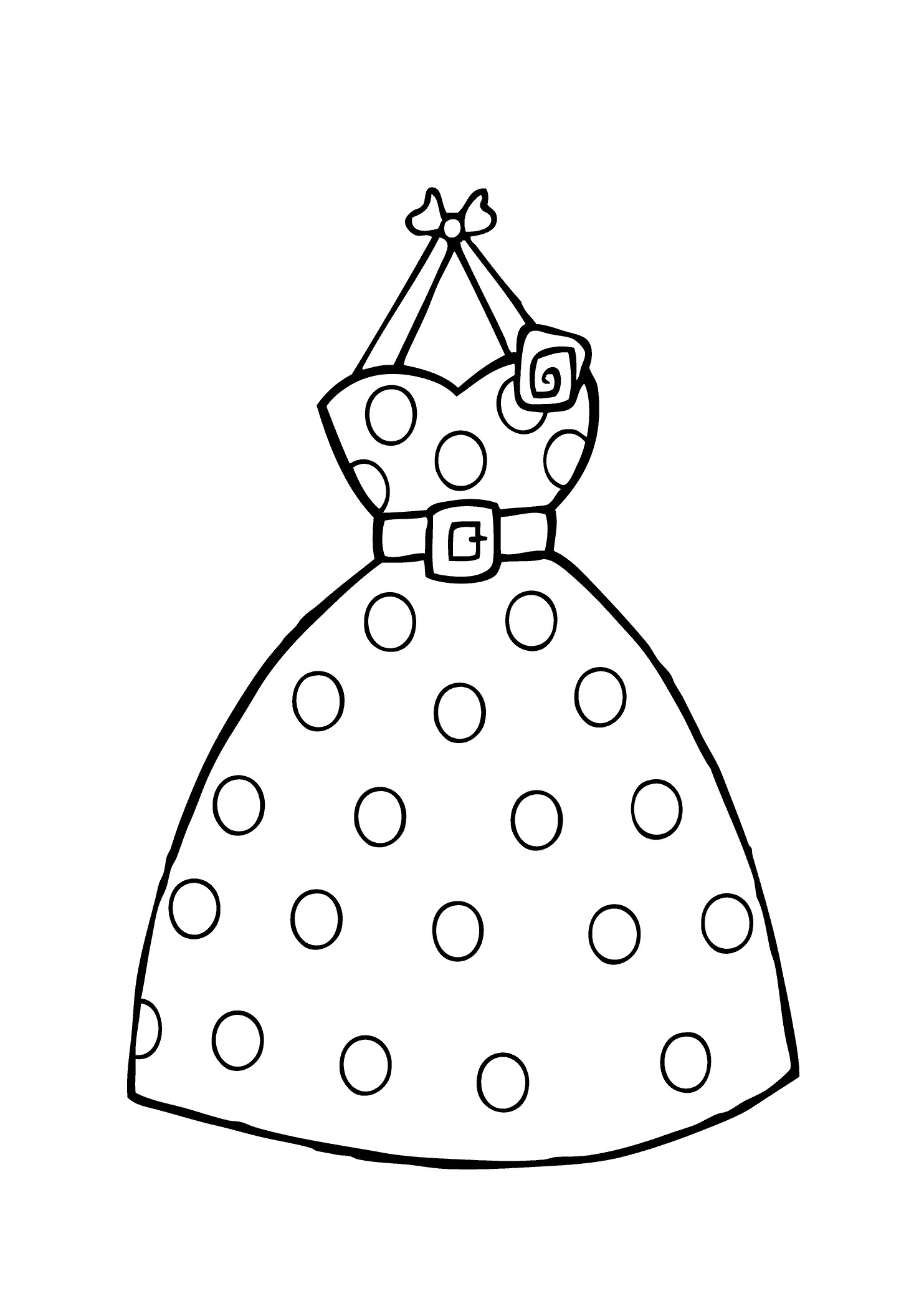 Best ideas about Coloring Sheets For Girls In Dress
. Save or Pin Drawn gown colouring page Pencil and in color drawn gown Now.