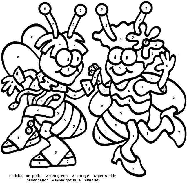 Best ideas about Coloring Sheets For Girls Number By Number
. Save or Pin Bees Dance Now.