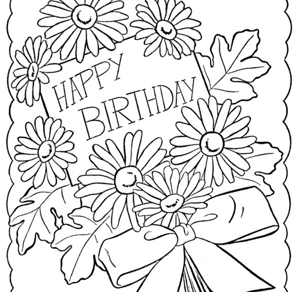 Best ideas about Coloring Sheets For Girls That Have A Birthday
. Save or Pin Happy Birthday Coloring Pages Now.