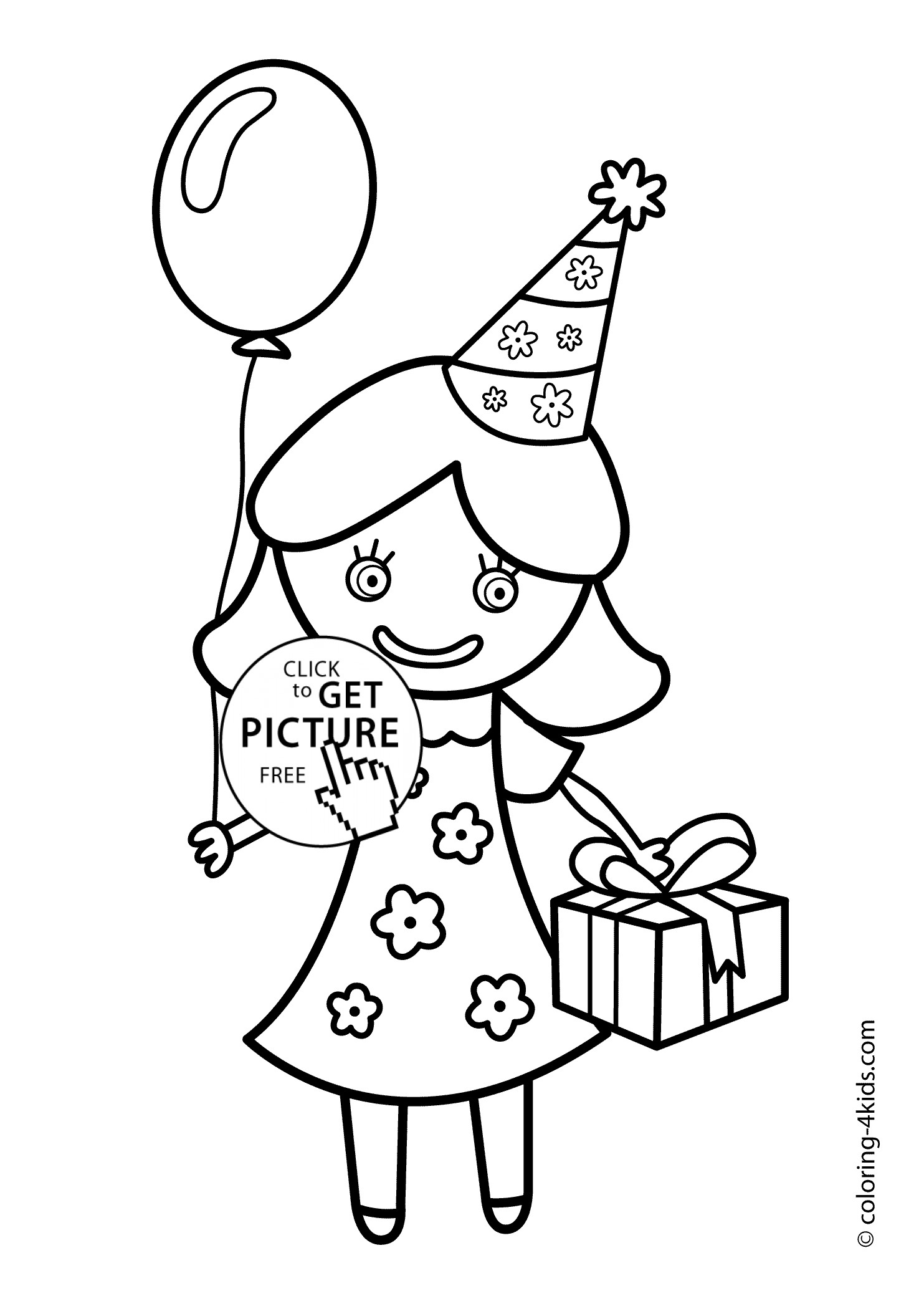 Best ideas about Coloring Sheets For Girls That Have A Birthday
. Save or Pin Birthday Party Coloring Pages – coloring pages for kids Now.