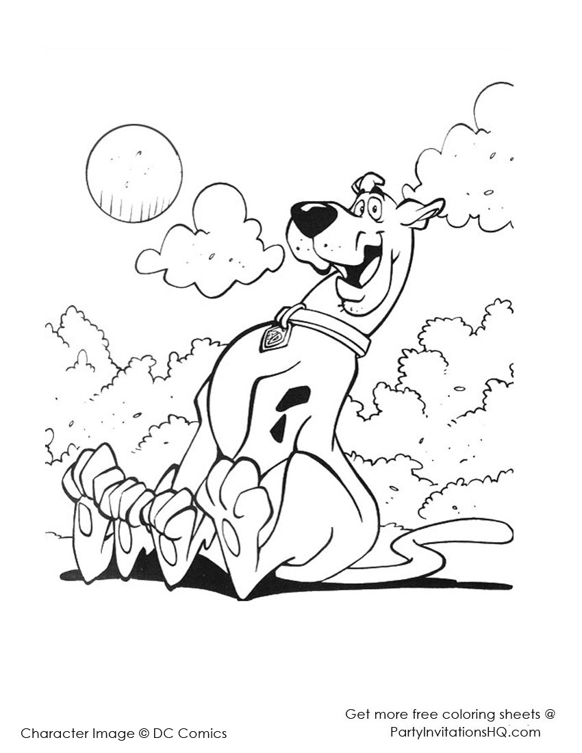 Best ideas about Coloring Sheets For Girls The Birthday Scuby Doo
. Save or Pin Scooby Doo Coloring Pages Now.